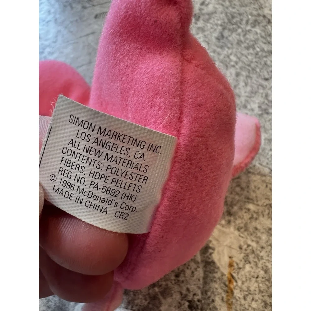 Ty Beanie Baby Pink Flamingo Plush Bird 1999 Vintage Small Mini